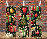 Vintage Christmas - Tumbler Wrap - Sublimation Transfers