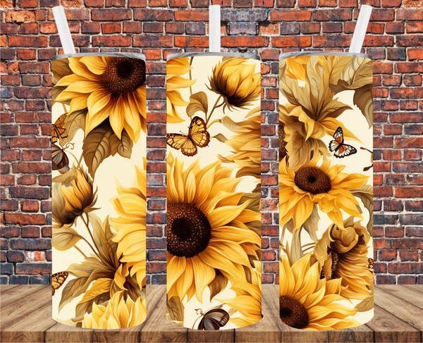 Floral - Tumbler Wrap - Sublimation Transfers