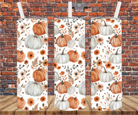 Fall Pumpkins - Tumbler Wraps - Vinyl Transfers