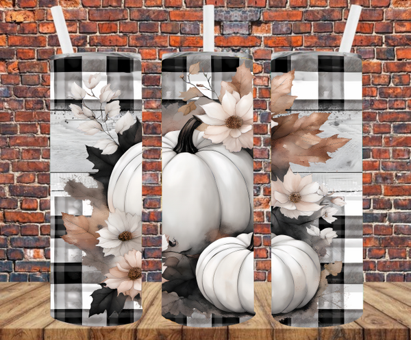 Fall Pumpkins - Tumbler Wrap - Vinyl Transfers