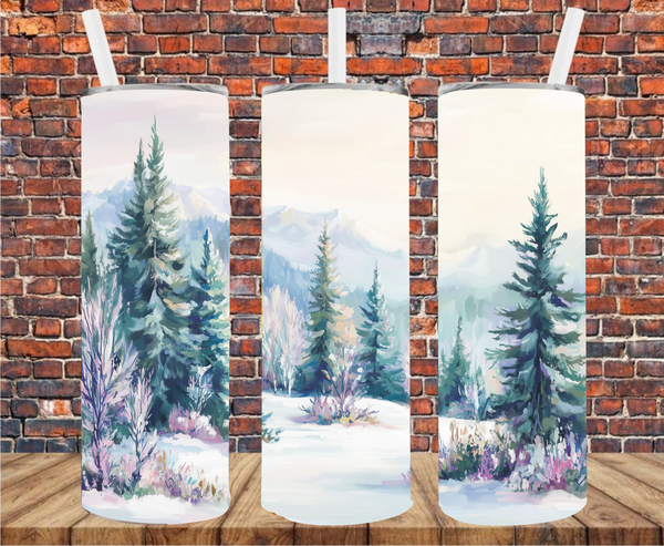 Winter Wonderland - Tumbler Wrap - Vinyl Transfers