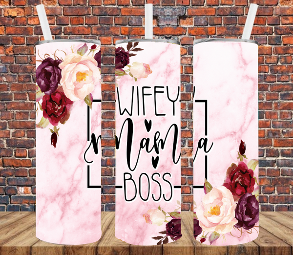 Wifey Mama Boss - Tumbler Wrap Sublimation Transfers