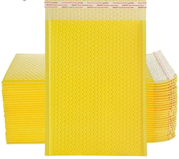 20 Pack - Yellow Bubble Mailers