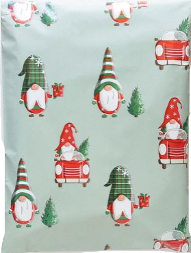 Christmas Gnomes - Heavy Duty - Poly Shipping Mailer Envelopes