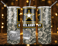 Army - Tumbler Wrap Sublimation Transfers