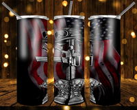 Tumbler Tapered 20 OZ Sublimation Button Wrap Design By