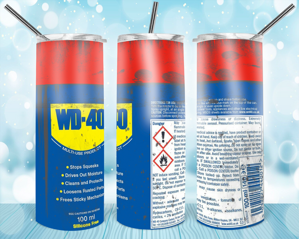 WD40 - Tumbler Wrap Vinyl Transfers