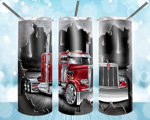 Trucker - Tumbler Wrap Vinyl Transfers