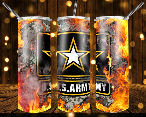 Army - Tumbler Wrap Sublimation Transfers