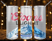 Beer Coors - Tumbler Wrap Sublimation Transfers