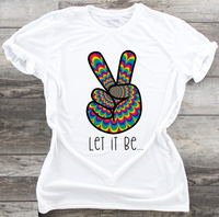 Let It Be - PNG Printing Design