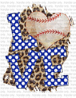 Baseball Love - Waterslide, Sublimation Transfers