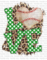 Baseball Love - Waterslide, Sublimation Transfers