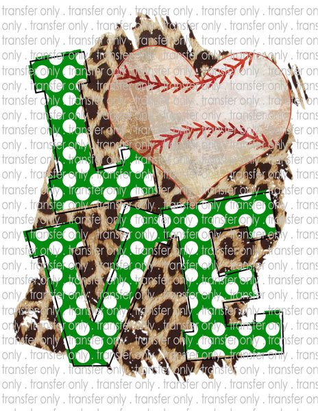 Baseball Love - Waterslide, Sublimation Transfers