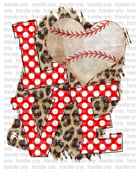 Baseball Love - Waterslide, Sublimation Transfers