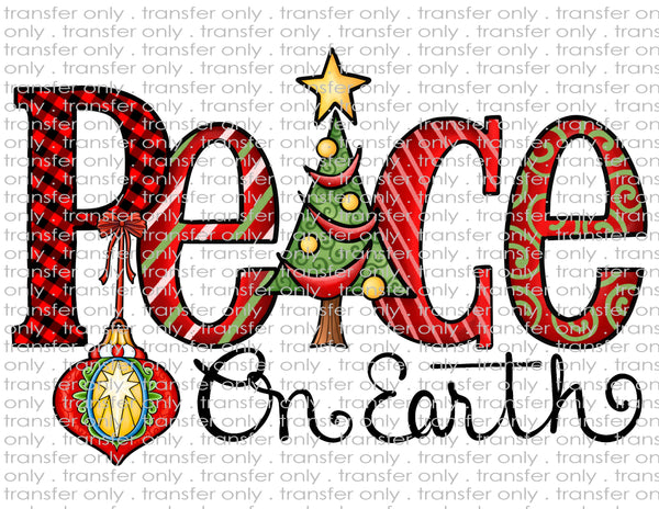 Peace on Earth - Waterslide & Sublimation Transfers