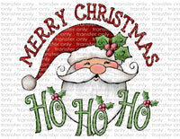 Merry Christmas Santa - Waterslide & Sublimation Transfers