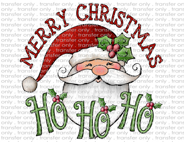 Merry Christmas Santa - Waterslide & Sublimation Transfers