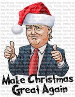 President Trump Christmas - Waterslide, Sublimation