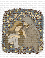 Oh Holy Night - Waterslide, Sublimation Transfers
