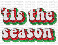 Retro Tis The Season - Waterslide, Sublimation Transfers