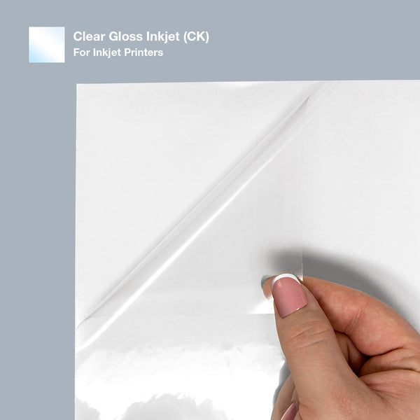 Premium - Gloss Clear - Sticker Paper for Inkjet Printers