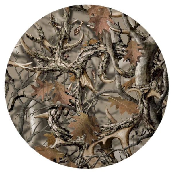 Wood Hunter Camo - Round Template Transfers for Coasters