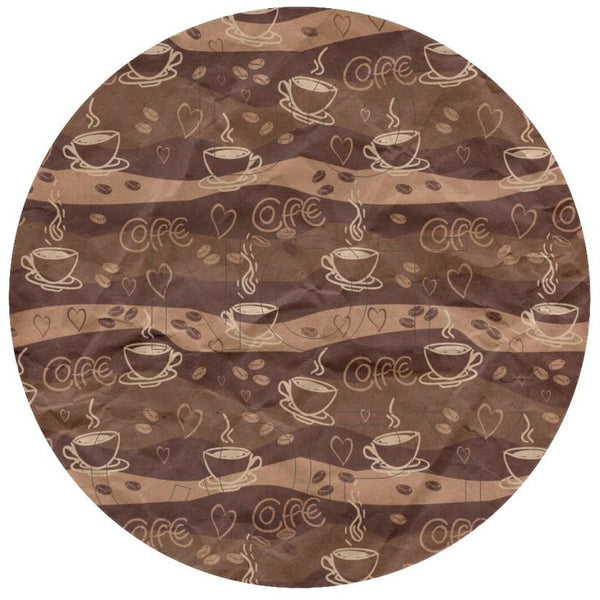 Coffee Lovers - Round Template Transfers for Coasters