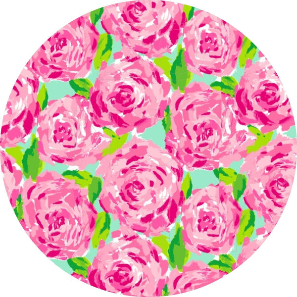 Boutique - Lilly P Inspired - Round Template Transfers for Coasters