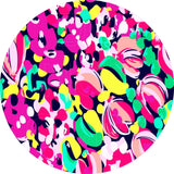 Boutique - Lilly P Inspired - Round Template Transfers for Coasters