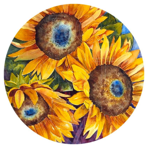 Sunflower Group - Round Template Transfers for Coasters