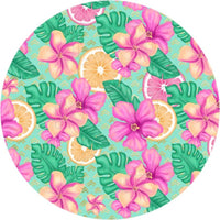 Tropical - Round Template Transfers for Coasters