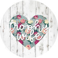 Trophy Wife - Round Template Transfers for Coasters