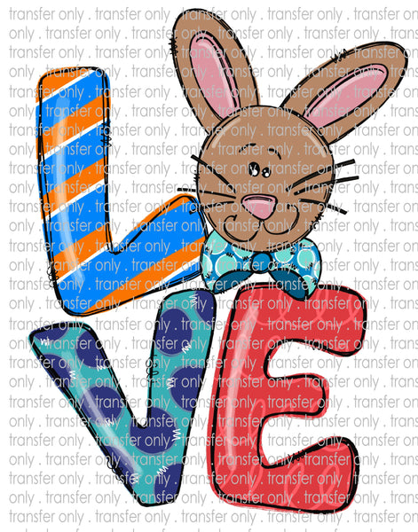 Kid's Easter Bunny- Waterslide, Sublimation Transfers