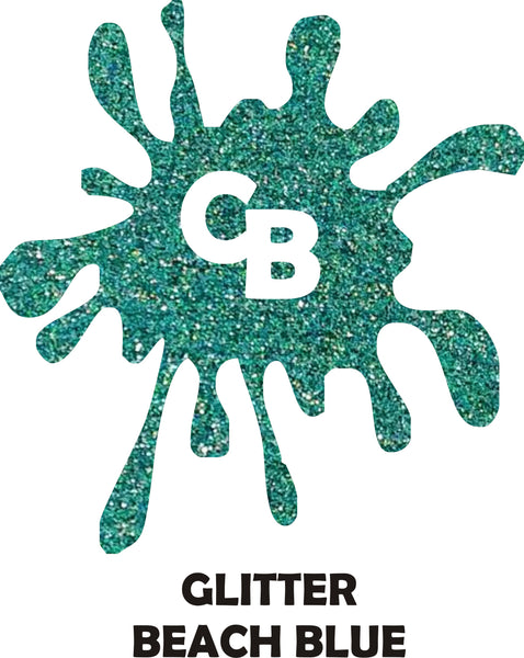 Beach Blue Glitter - Heat Transfer Vinyl Sheets