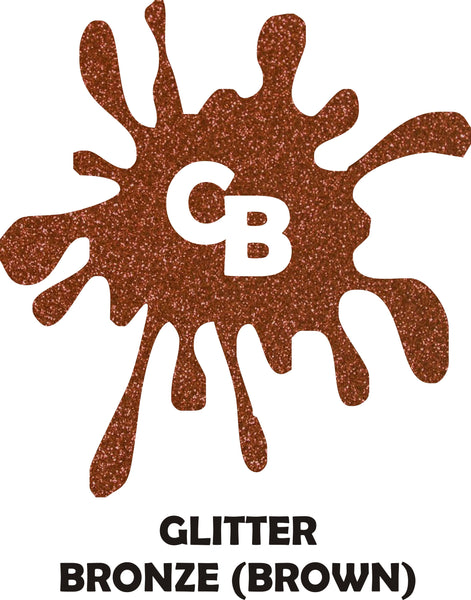 Bronze (Brown) Glitter - Heat Transfer Vinyl Sheets