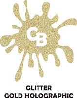 Holographic Gold Glitter - Heat Transfer Vinyl Sheets