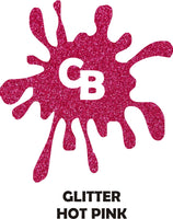 Hot Pink Glitter - Heat Transfer Vinyl Sheets