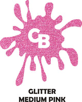 Medium Pink Glitter - Heat Transfer Vinyl Sheets