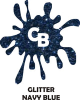 Navy Blue Glitter - Heat Transfer Vinyl Sheets
