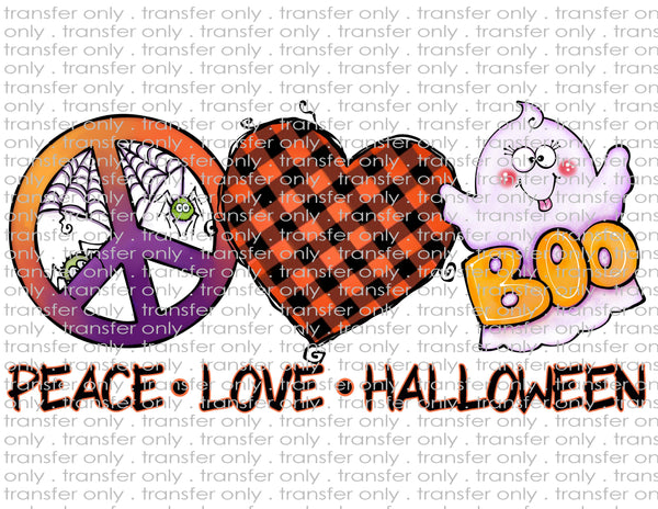 Peace Love Halloween - Waterslide & Sublimation Transfers