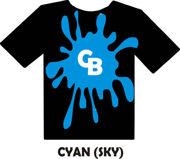 Cyan (Sky) Blue - Heat Transfer Vinyl Sheets