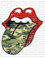 Camo Tongue - Waterslide, Sublimation Transfers