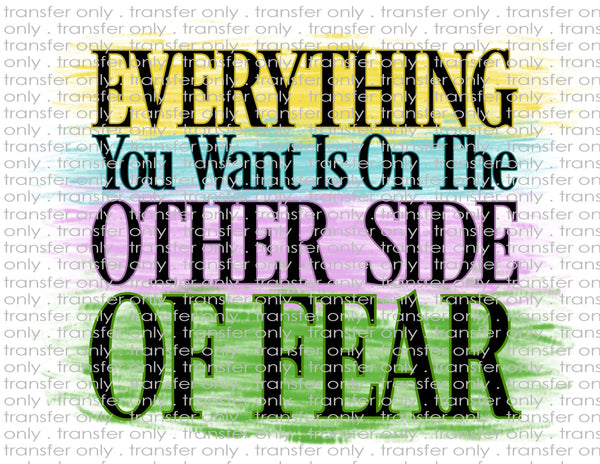 Other Side of Fear - Waterslide, Sublimation Transfers