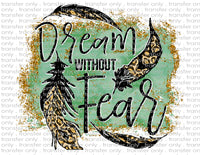 Dream Without Fear - Waterslide, Sublimation Transfers