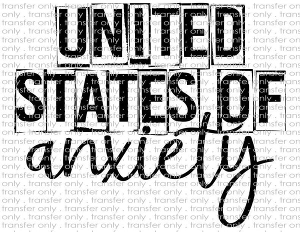 United States of Anxiety - Waterslide, Sublimation Transfers