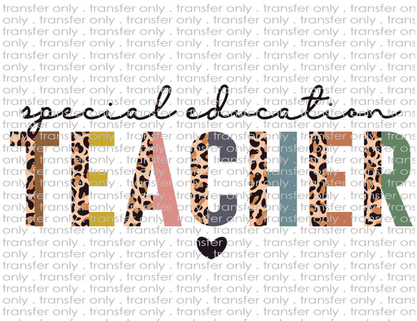 Special Education Teacher - Waterslide, Sublimation Transfers