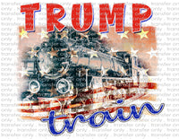 Trump Train - Waterslide, Sublimation Transfers