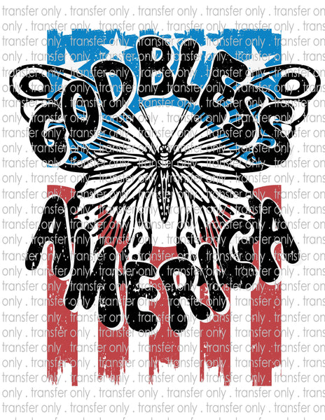 God Bless America - Waterslide, Sublimation Transfers