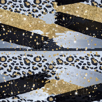 Silver & Gold Leopard - Full Pattern - Waterslide, Sublimation Transfers